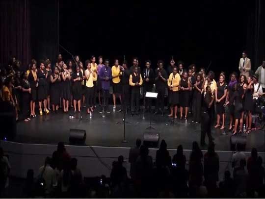 Video recording of East Carolina University Gospel Choir performance
